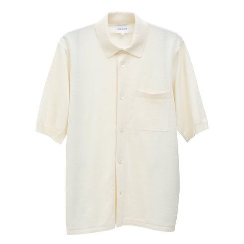 Norse Projects Rollo Cotton Linen SS Shirt Kit White N45-05720219 Degli Uberti
